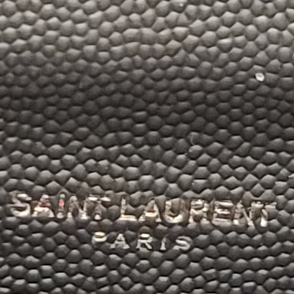 Authentic YSL black leather long wallet - Picture 10 of 15